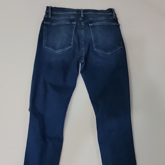 FRAME Le High Skinny Crop Gaby Distressed Jeans size 27 - Picture 4 of 9